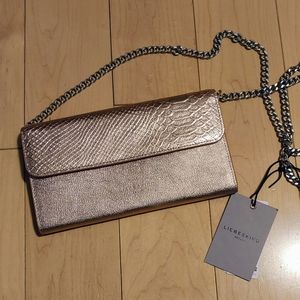 Metallic Pink Liebeskind Clutch